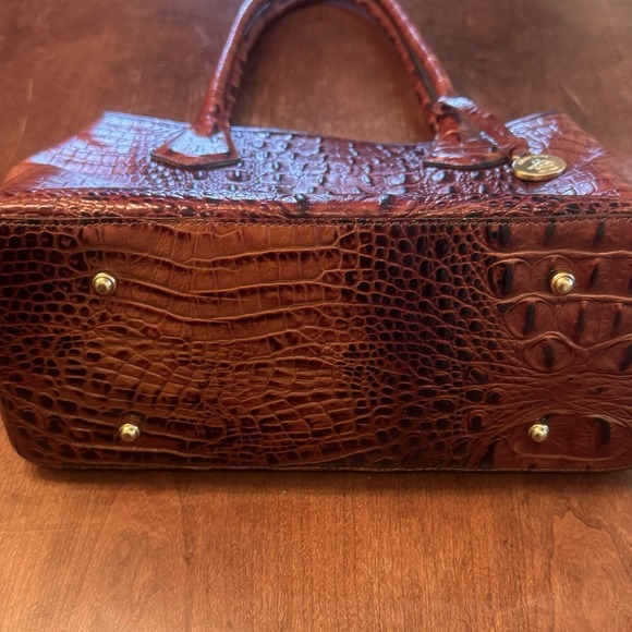 BRAHMIN MELBOURNE OR ANYTIME TOTE CROCODILE SHOULDER BAG GREAT COND - Picture 3 of 16